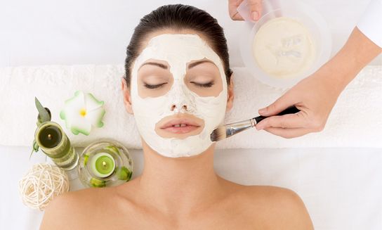 white beauty mask