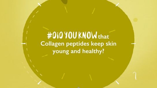 Fact: Didyouknow that collagen peptides can help keep your skin young and healthy? 
